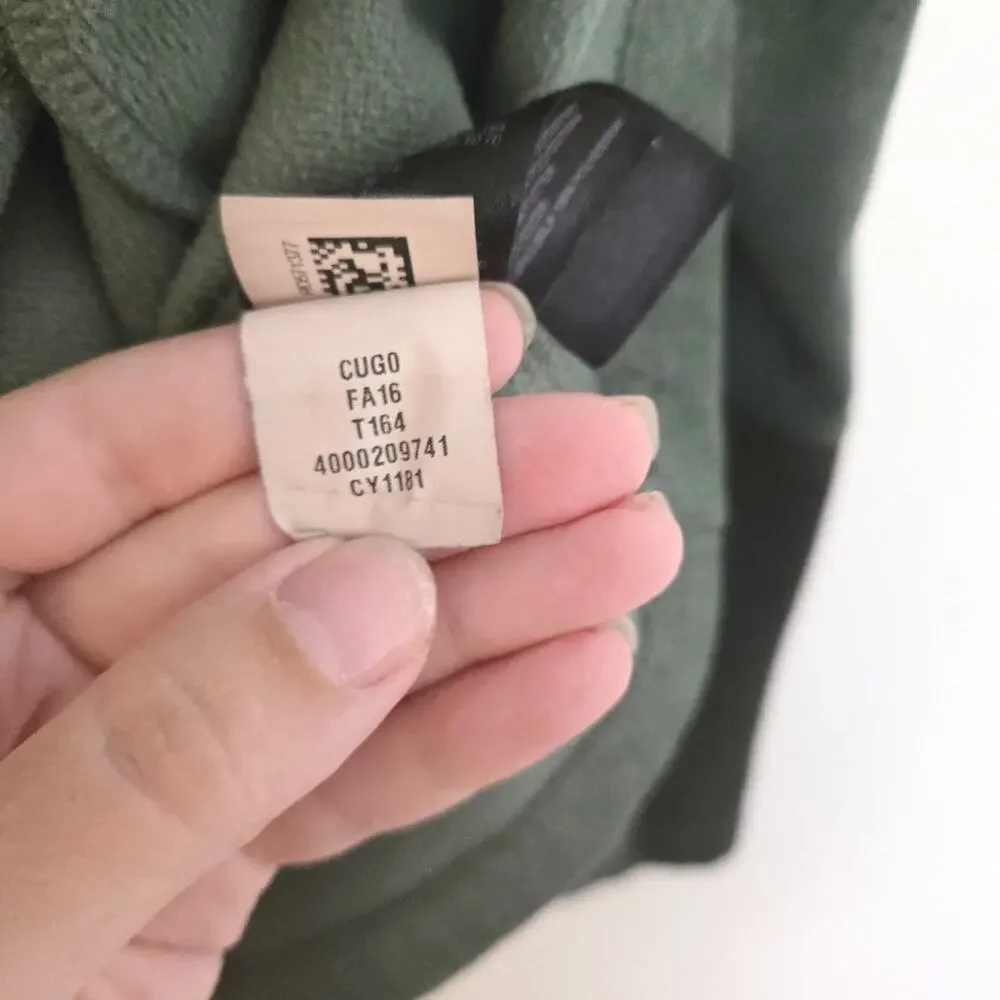 The North Face Olive Green Quarter Zip Fleece Pullover Men's M